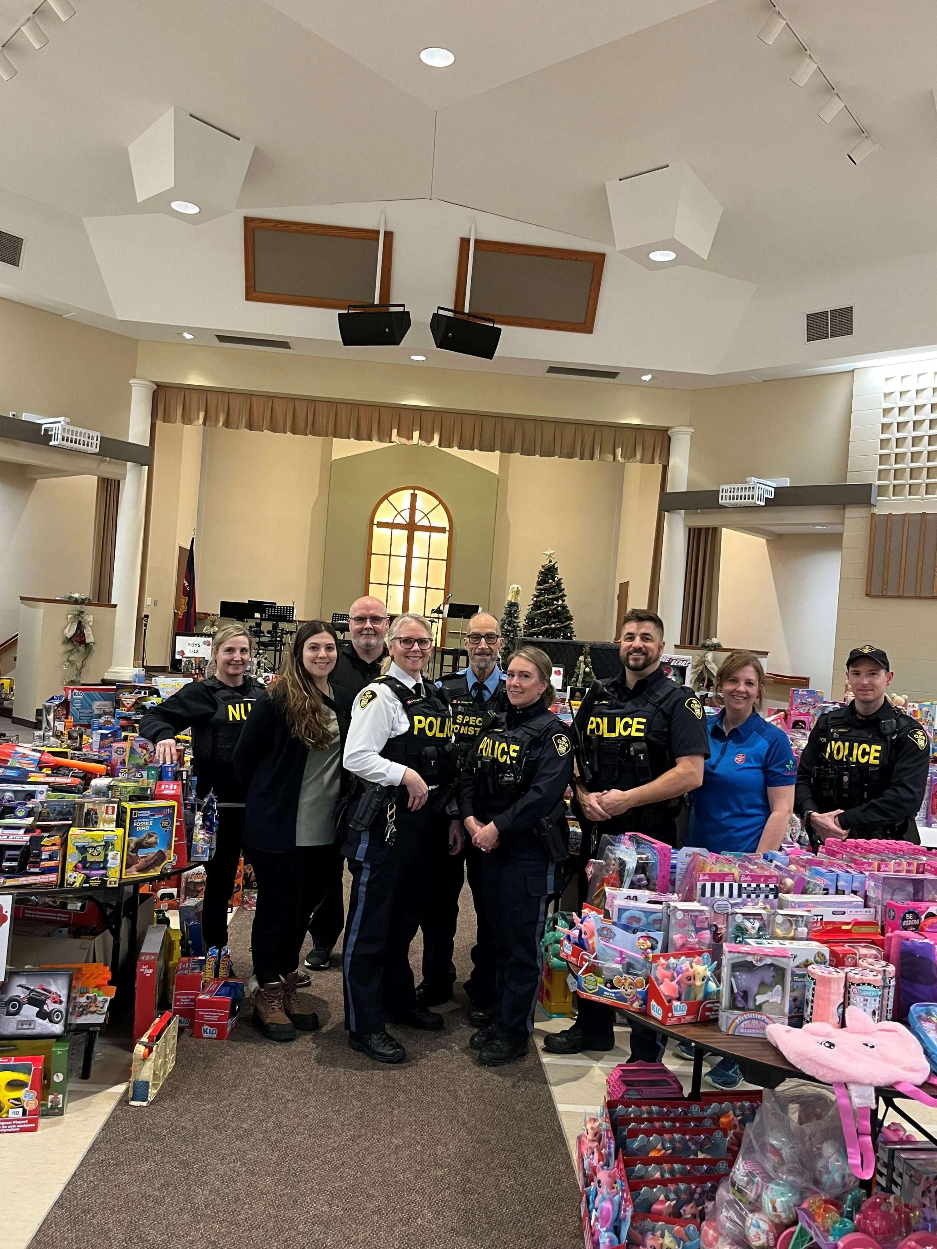 Dufferin OPP and Salvation Army wrap up annual Toys For Tots toy drive.