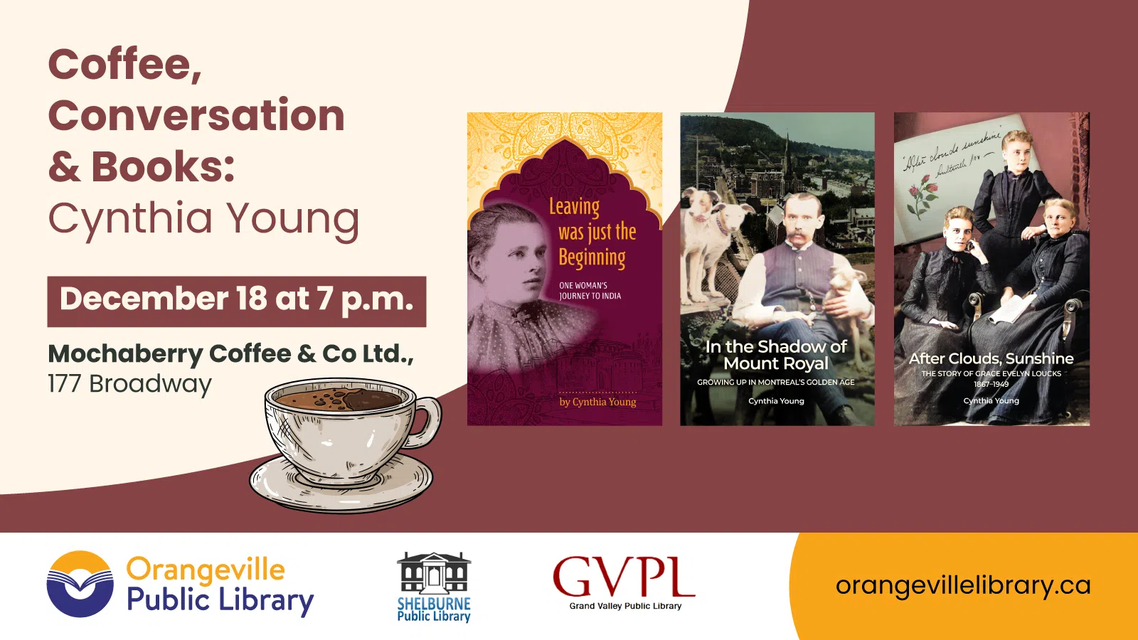 Conversation & Books series at Mochaberry