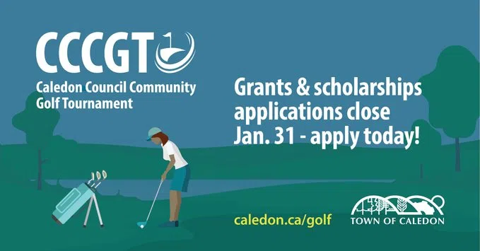 Caledon Council Community Golf Tournament Grant application deadline is: January 31st