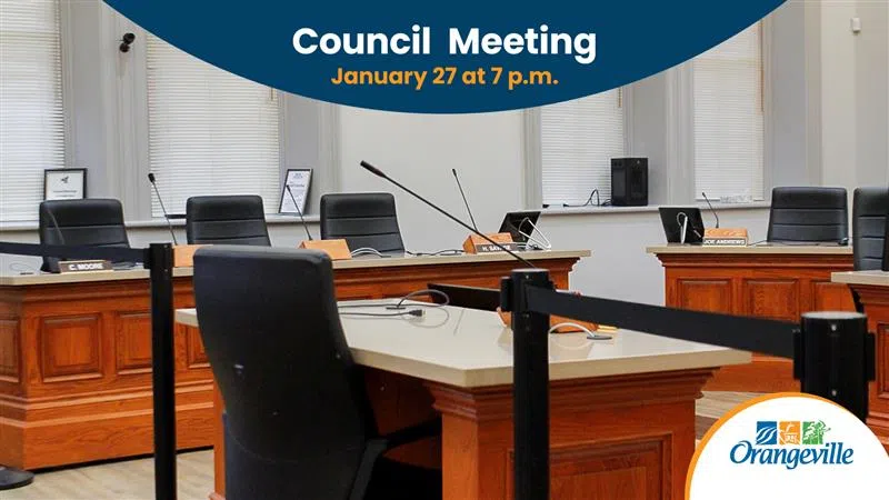 Orangeville Council Meeting tonight at 7pm