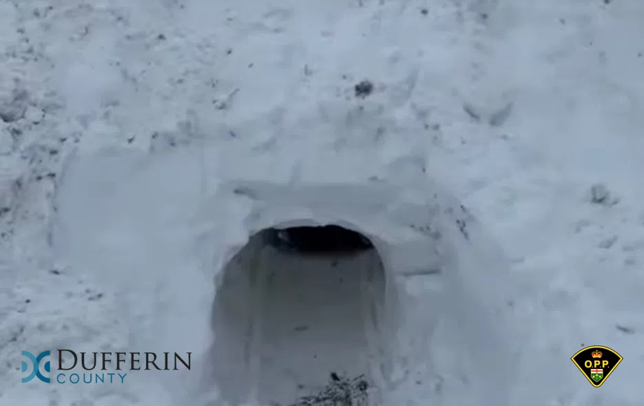 Dufferin OPP warning that snow forts and roadways don't mix
