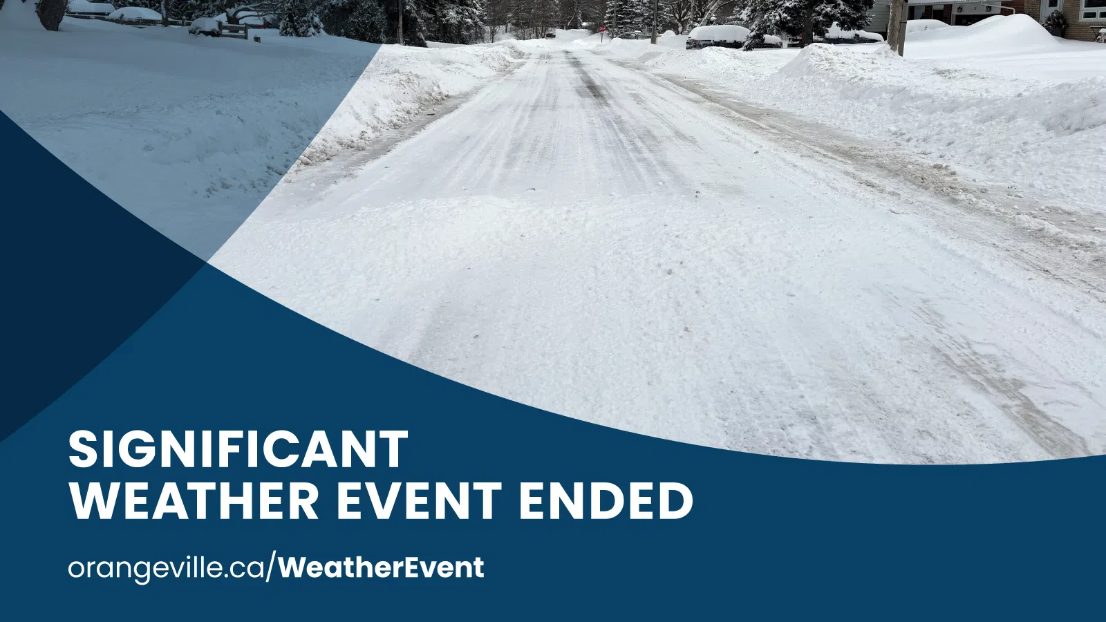 Town of Orangeville officially ends Significant Weather Event declaration