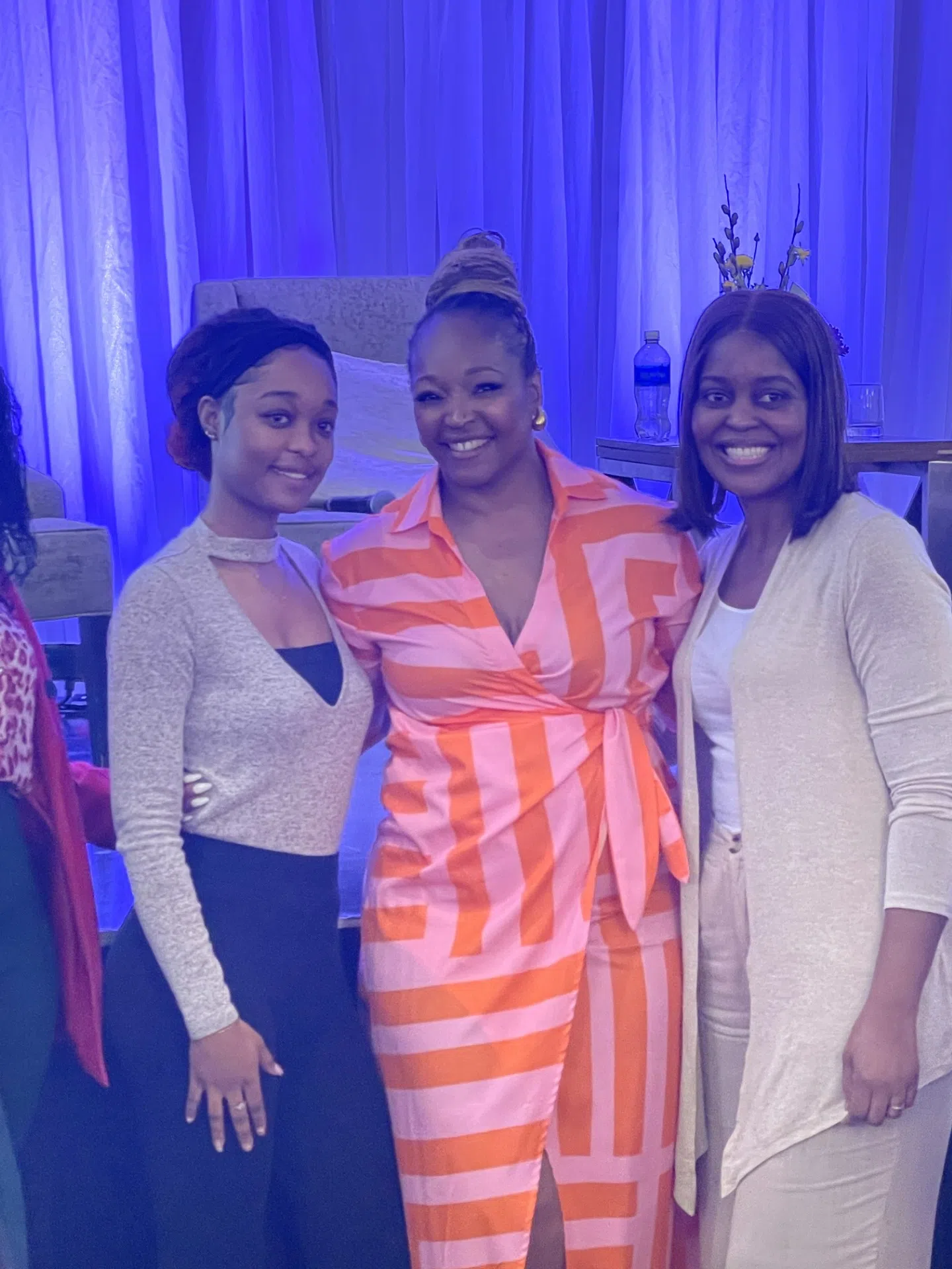 Tracy Moore speaks to huge crowd at Family Transition Place International Women's Day event at Hockley Valley Resort