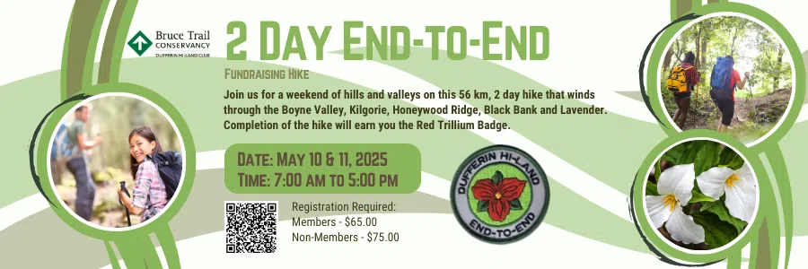 John Dickason with the Dufferin Hi-Land Bruce Trail Club explains more about the Club and the 2 Day Hike coming up
