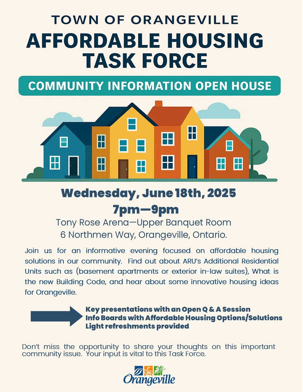 Town Of Orangeville Affordable Housing Open House