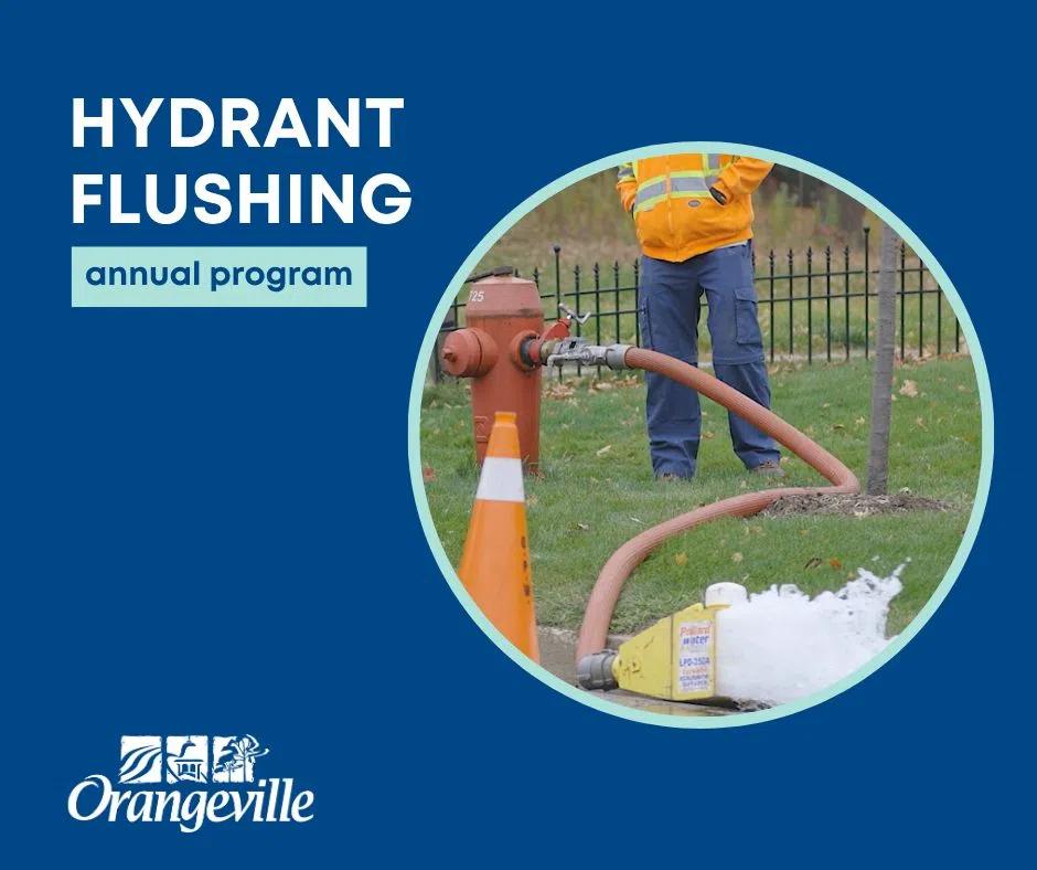 Hydrant Flushing in Orangeville