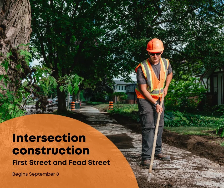 New Intersection Construction Starts Monday