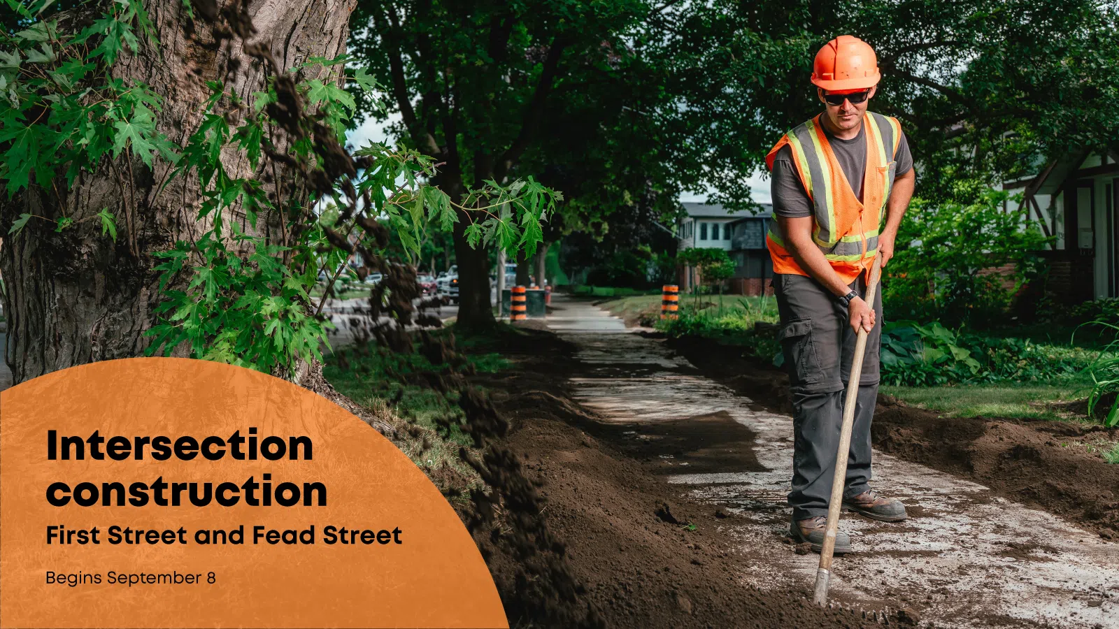 Starting today Sept. 8th, The Town of Orangeville is installing new intersection with traffic & pedestrian signals at First and Fead Streets