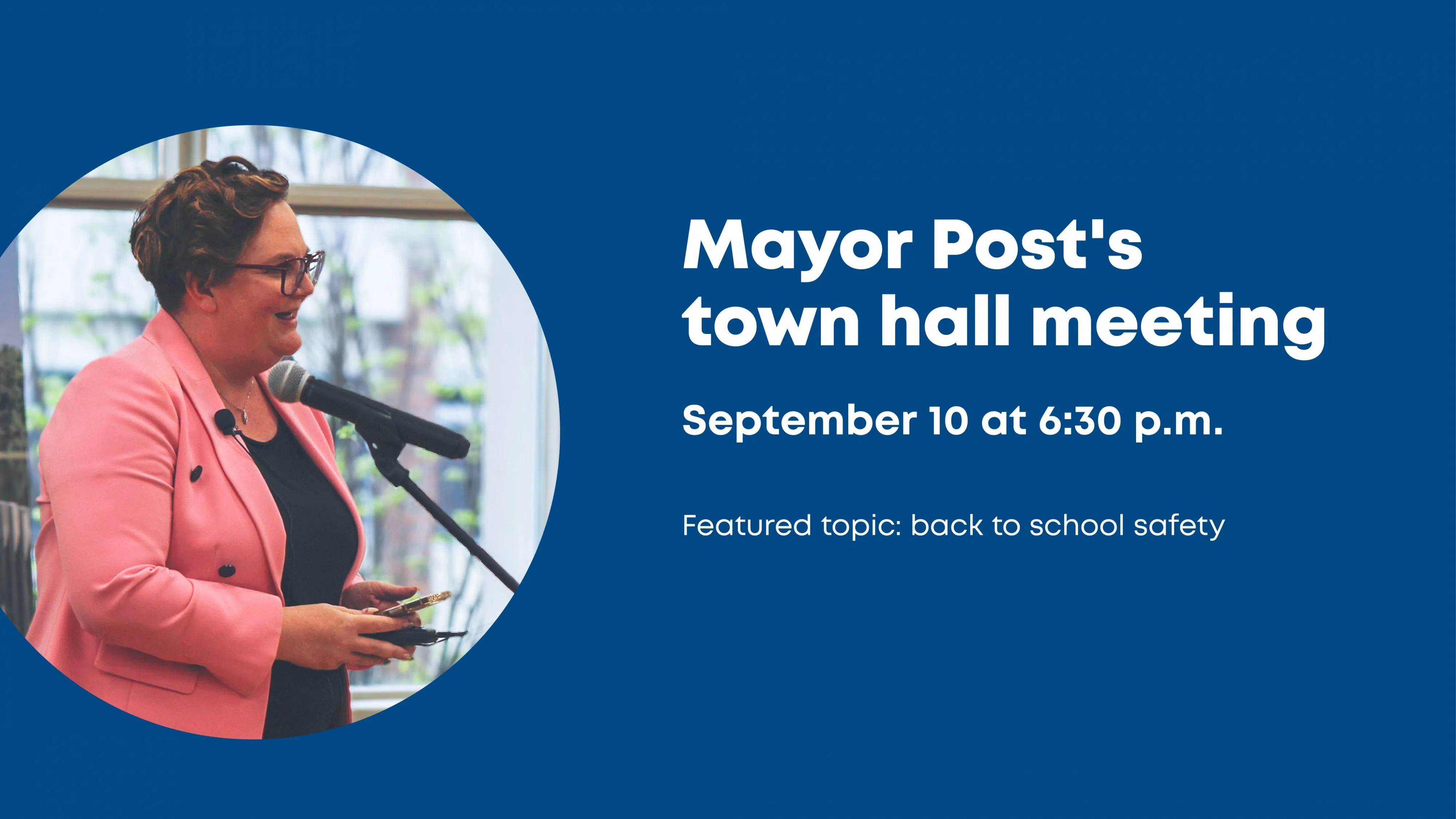 Mayor Open House Wed, Sept 10 6:30pm