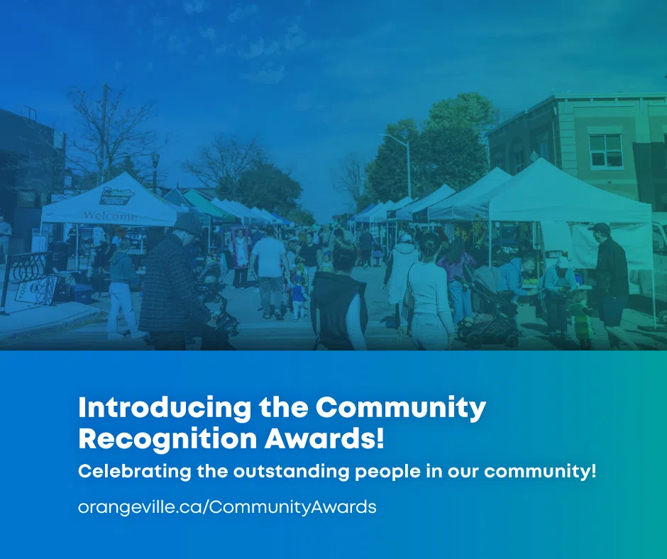 Nominations close tomorrow (February 27 at 4:30 pm) for Orangeville Community Recognition Awards