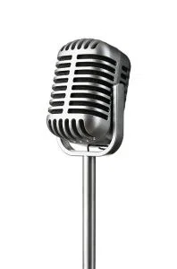 Image of old fashioned Microphone 