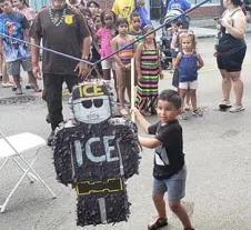 Chicago Chamber Of Commerce Hosts Event Where Kids Bash ICE Agent Pinata