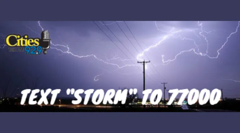 JOIN The Cities 92.9 Weather Text Club FOR FREE