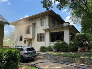 Normal Firefighters at Highland Drive (courtesy of NFD)