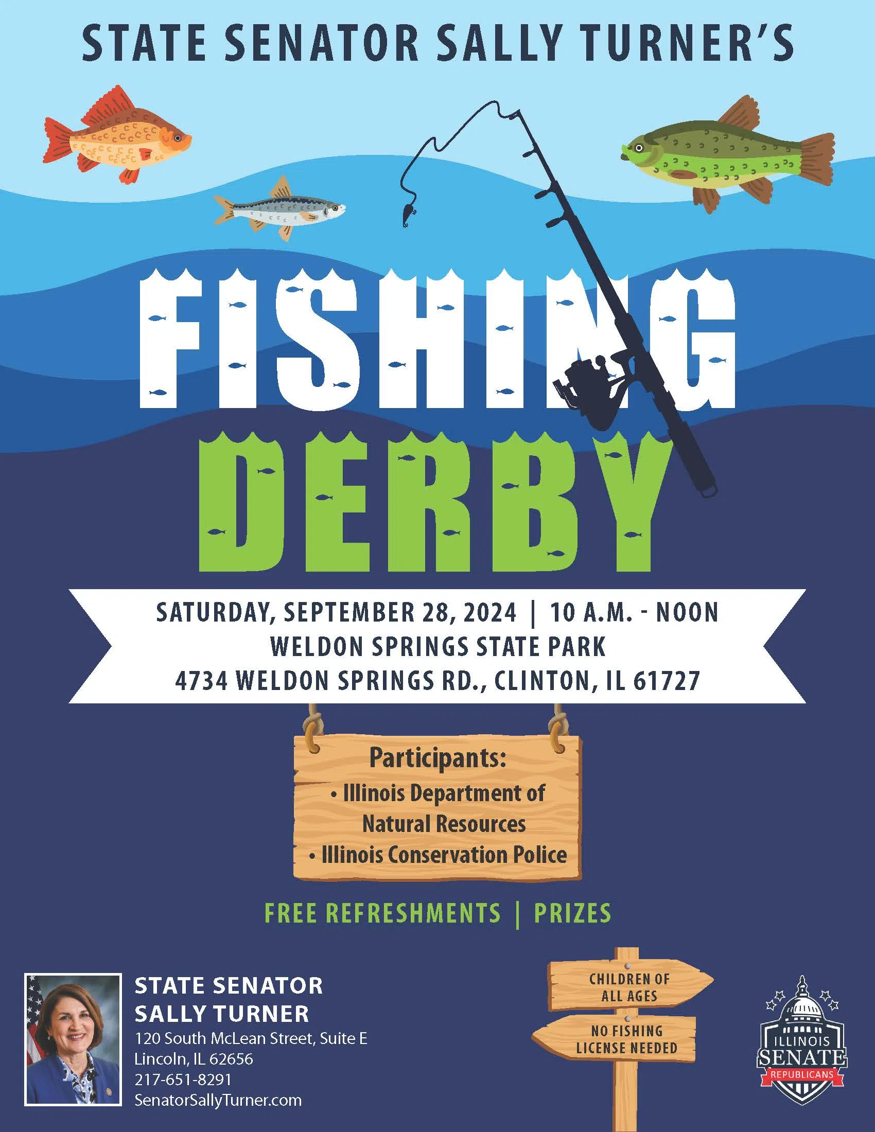 State Senator Sally Turner Hosts Free Fishing Derby at Weldon Springs State Park
