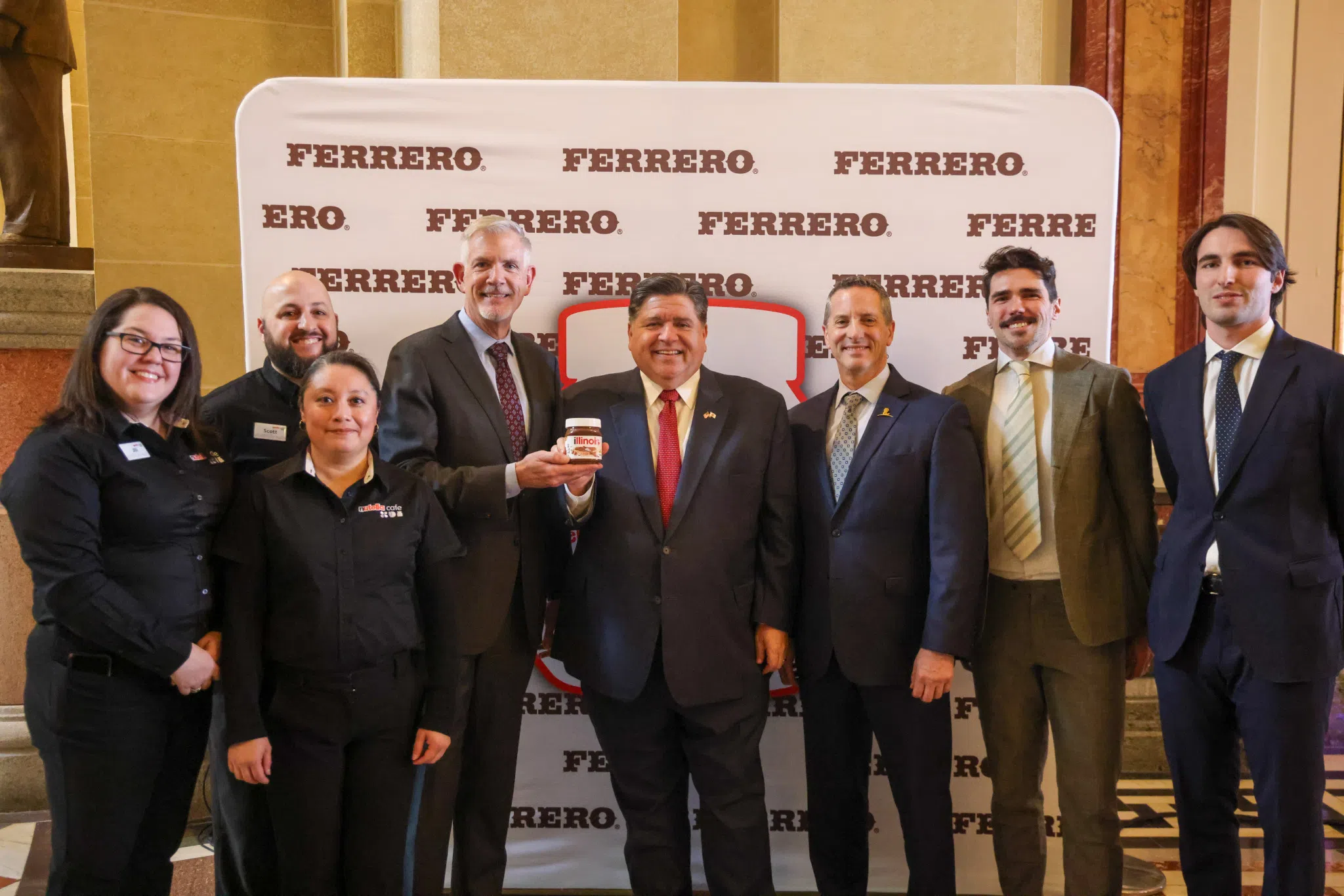 Gov. Pritzker and Ferrero Celebrate World Nutella Day at Illinois State House
