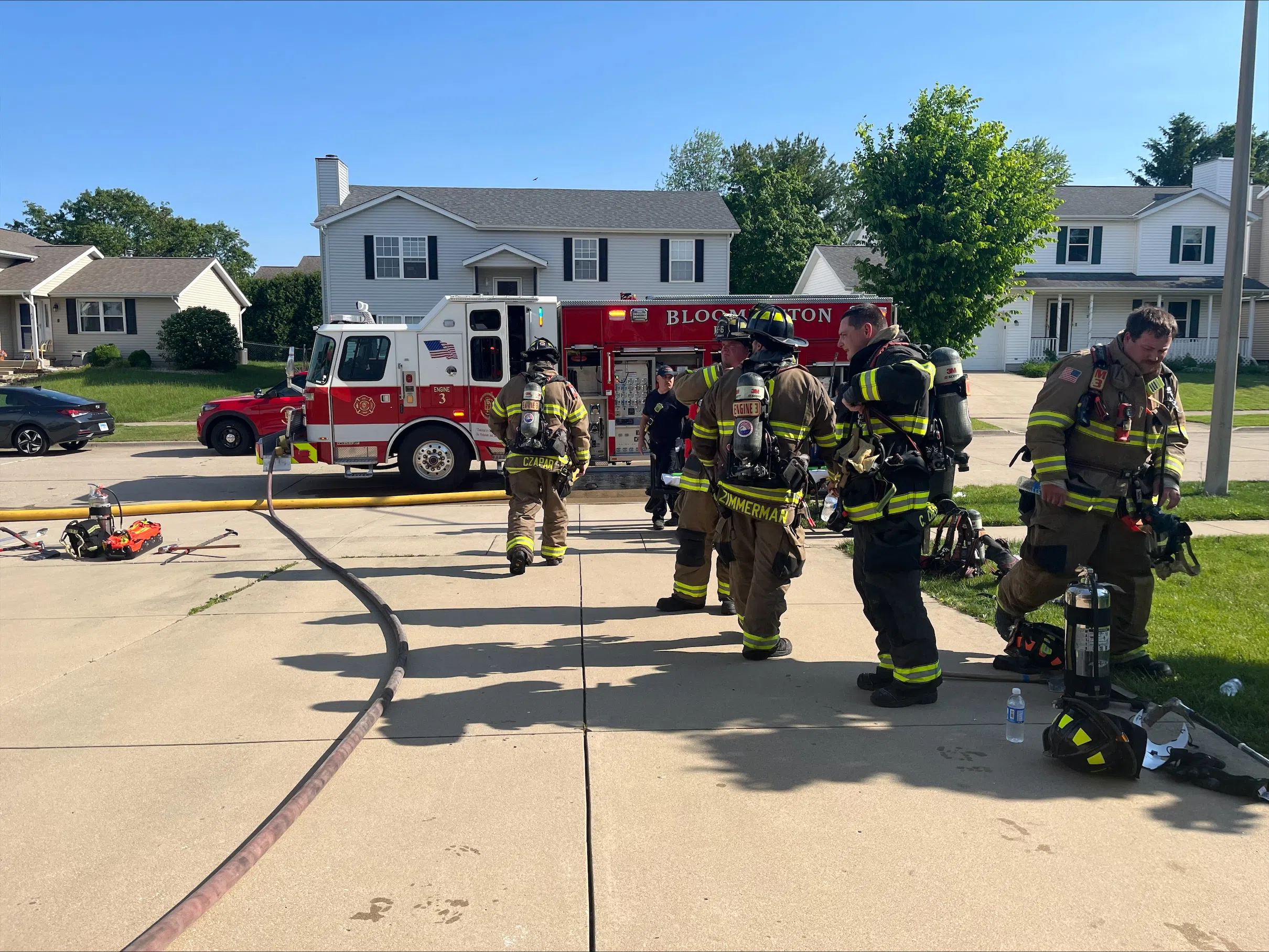 Small Basement Fire Displaces Two in Bloomington; No Injuries Reported