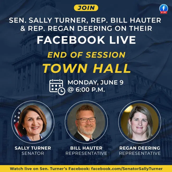 Turner, Hauter, Deering to Host Facebook Live End-of-Session Town Hall