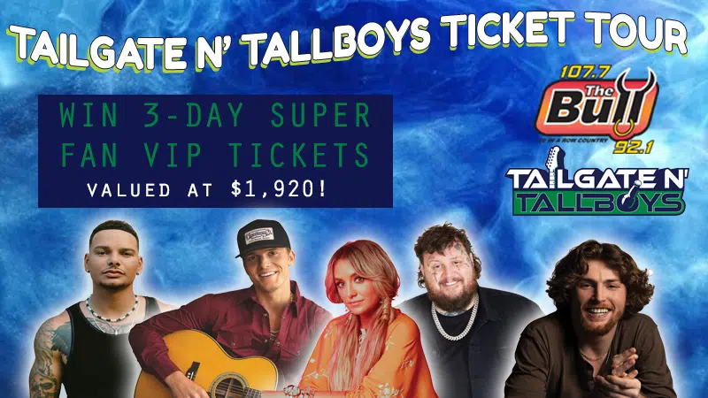 WIN 3 DAY SUPER FAN VIP TAILGATE N' TALLBOY TICKETS- FINAL CHANCE THIS THURSDAY!