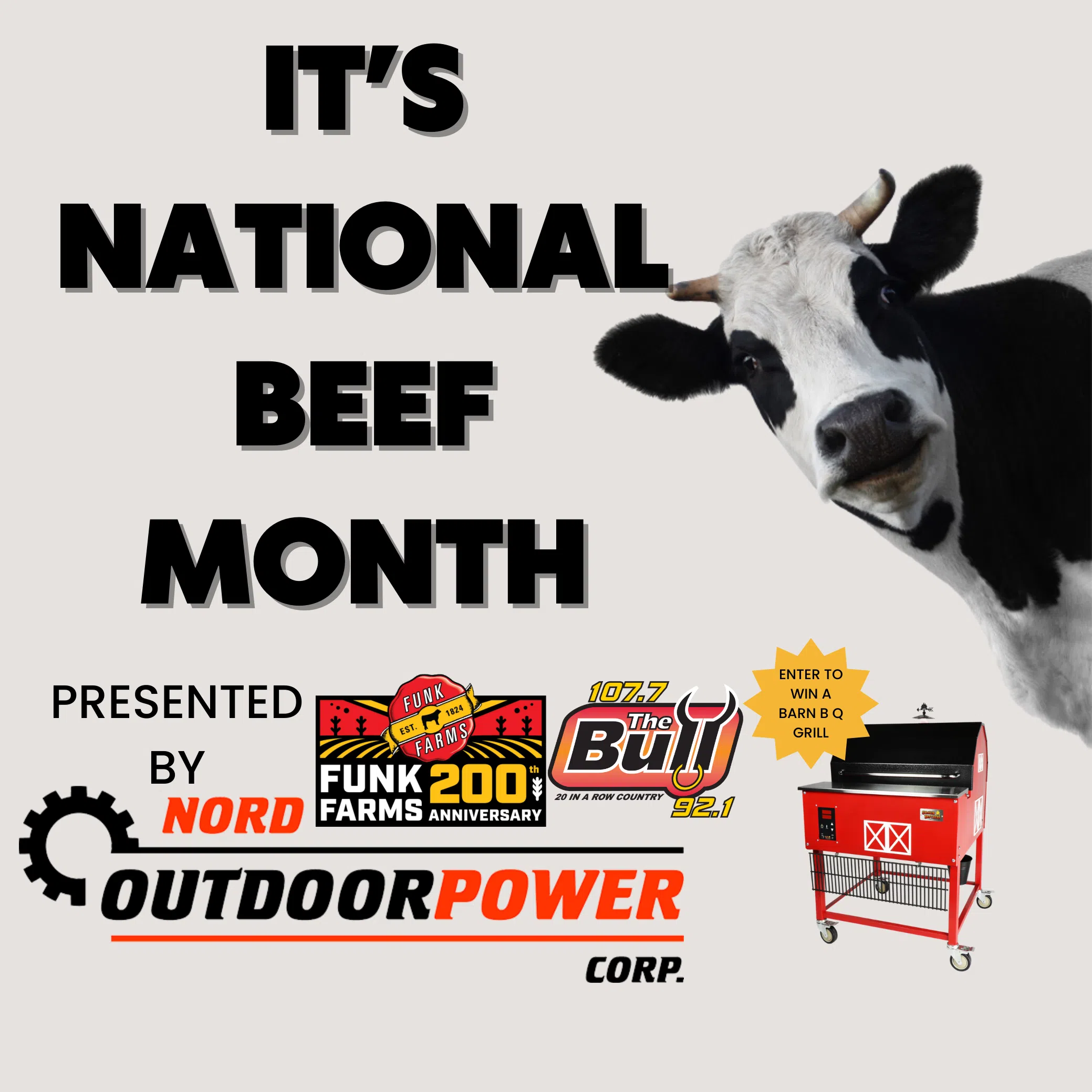 National Beef Month Giveaway with Funk Farms & Nord Outdoor Power