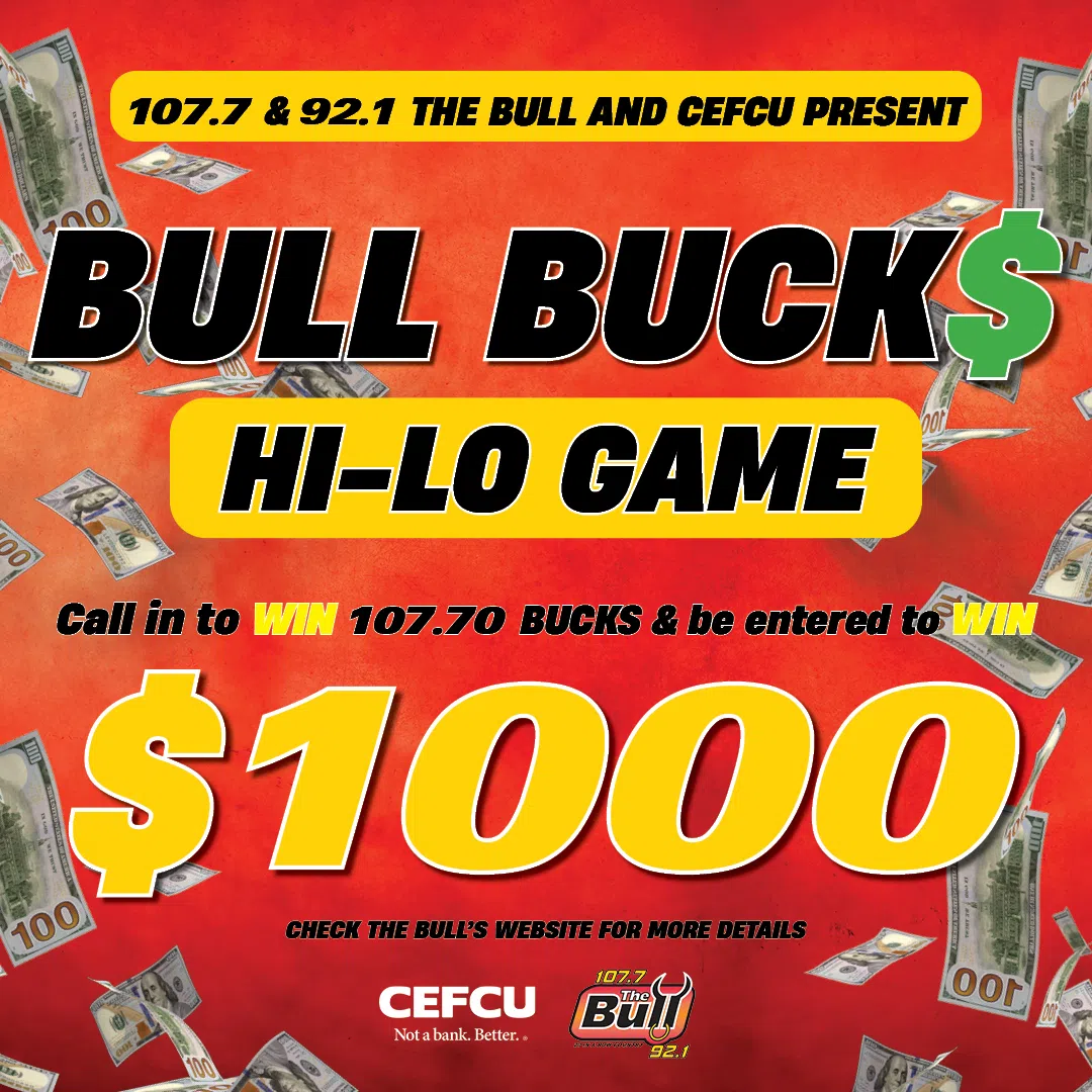 Win over $1000 CASH with CEFCU & The Bull!