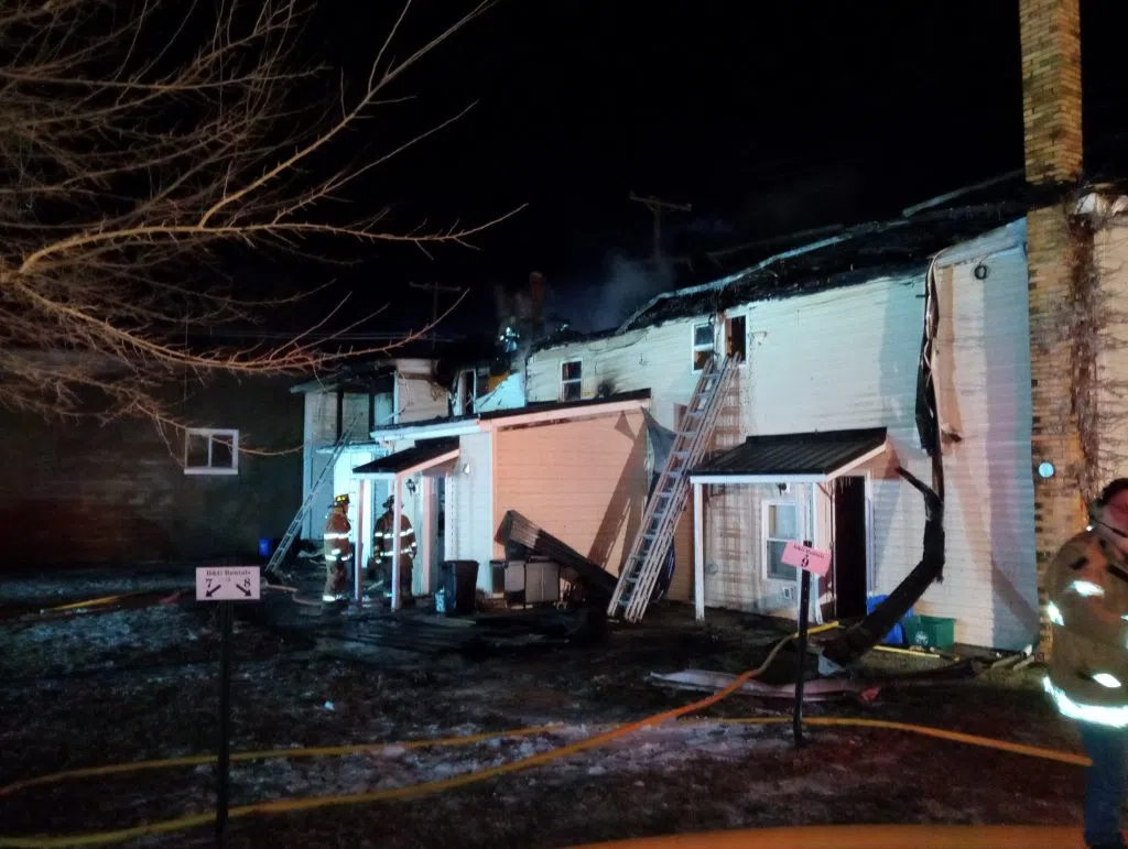 FIRE DESTROYS ROOFS OF TWO DUPLEXES IN INDIANA WDAD AM1450 & 100.3FM