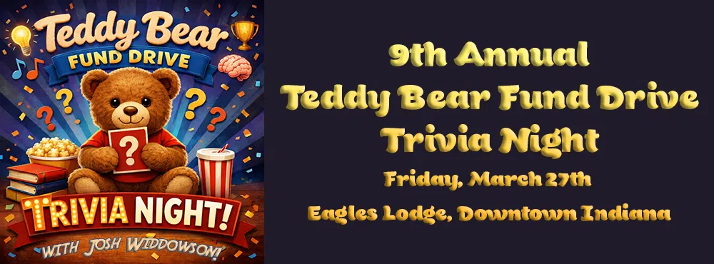 Feature: https://www.catcountry1063fm.com/teddy-bear-fund-drive-trivia-night/