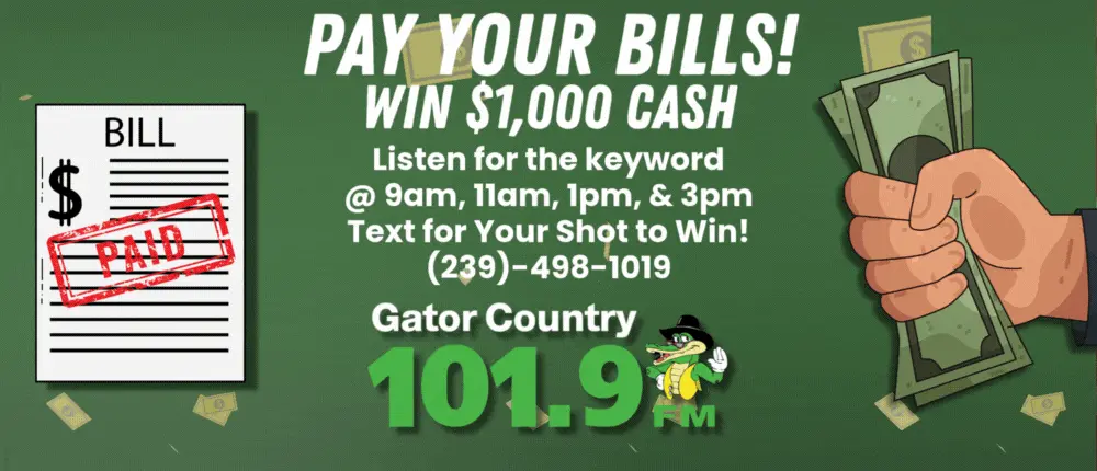 Feature: https://www.gatorcountry1019.com/2026-pay-your-bills-contest-rules/