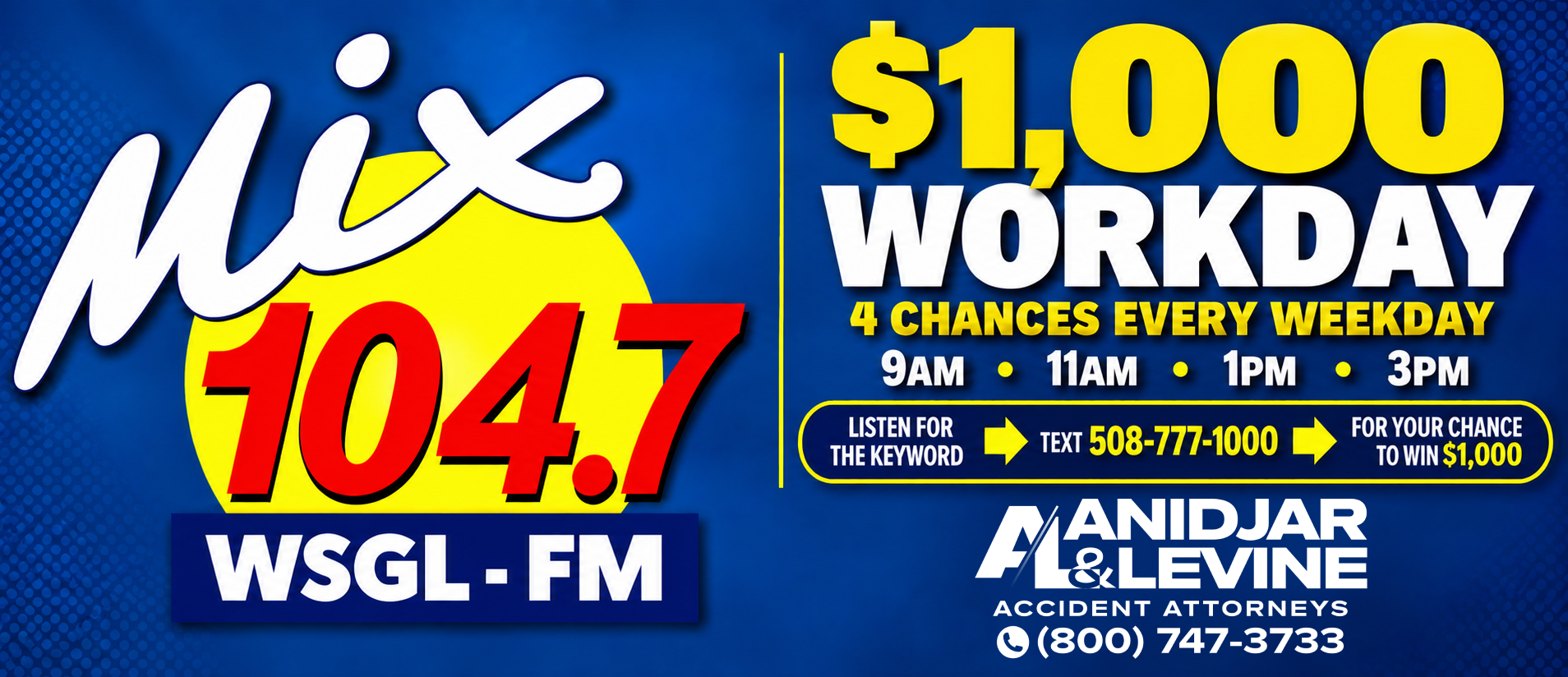 Feature: https://www.1047mixfm.com/win/1000-workday/