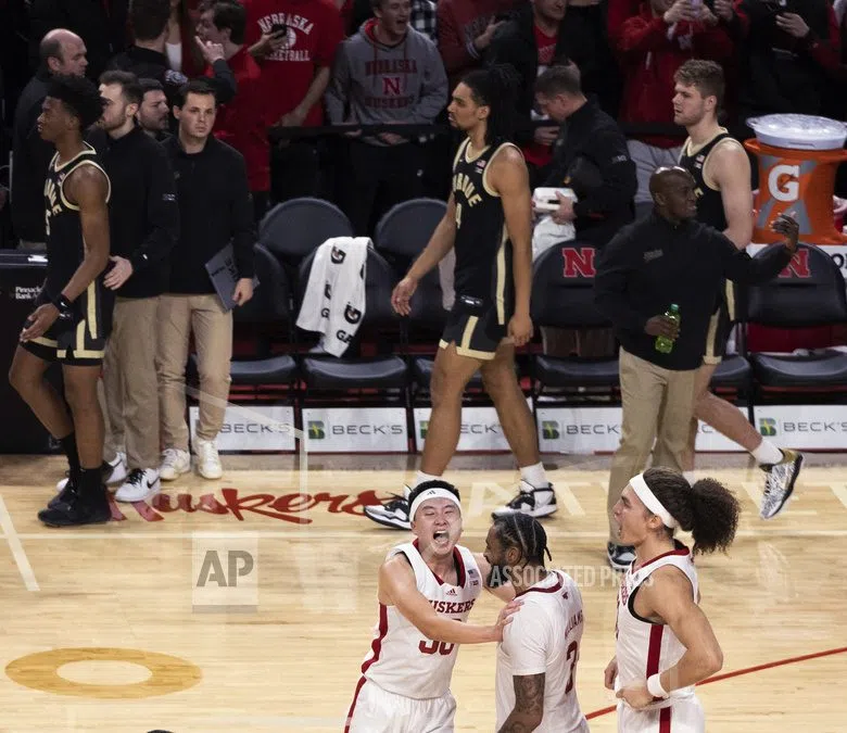 Tominaga scores 19, Nebraska beats No. 1 Purdue for 1st win over top