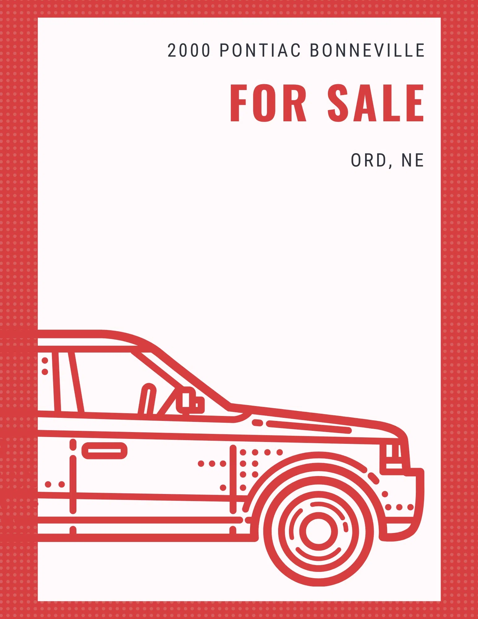 For sale: 2000 Pontiac Bonneville