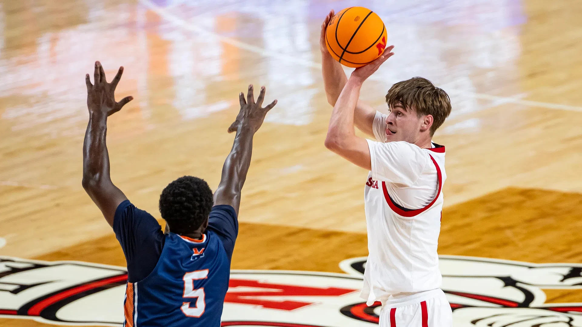 Huskers Cruise Past Midland, 91-50