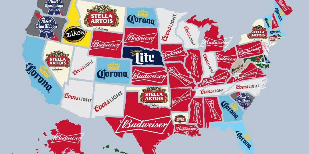 Here's the Most Popular Beer in Every State: