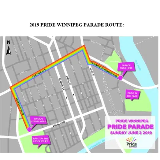 Pride Winnipeg Moves Back to Portage Ave!