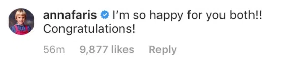Anna Faris Congratulates Chris Pratt on His Engagement