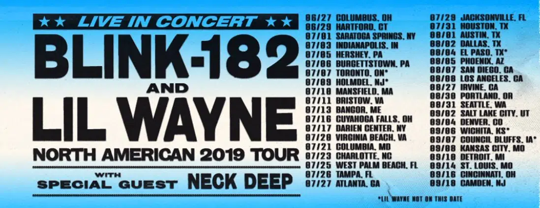 Lil Wayne and Blink-182 Announce Tour