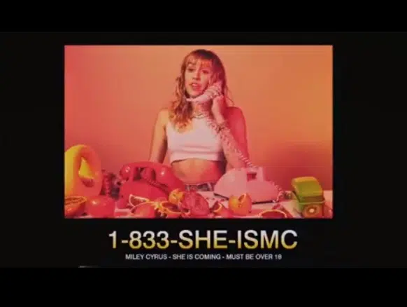 Miley Cyrus Takes Us Back To The '90s with 1-800 Hotline