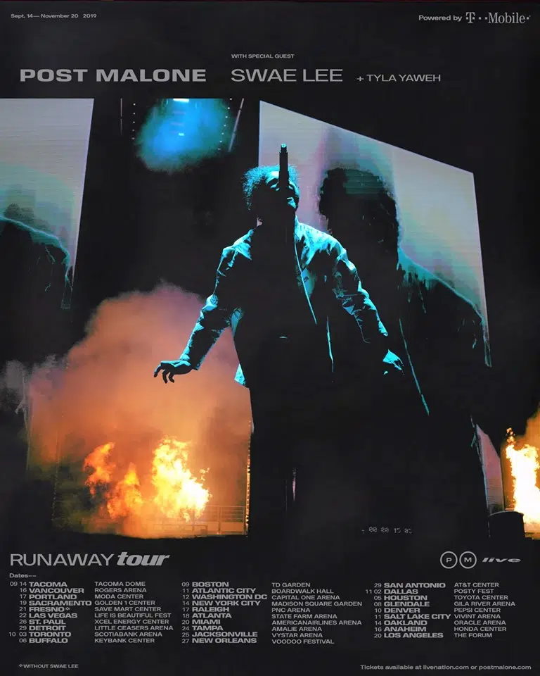 Post Malone Announces 'Runaway' Tour