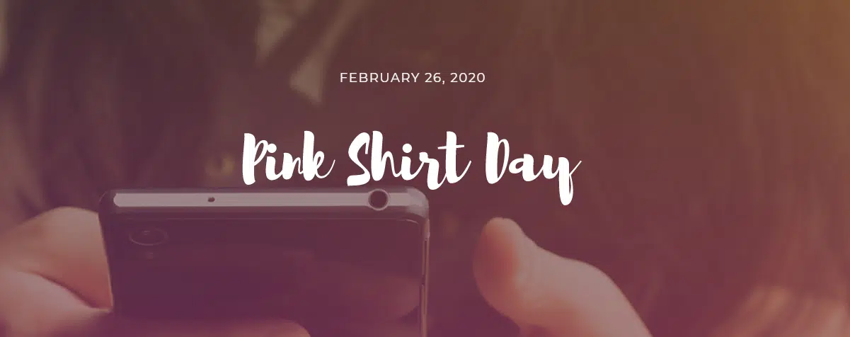Pink Shirt Day 2020