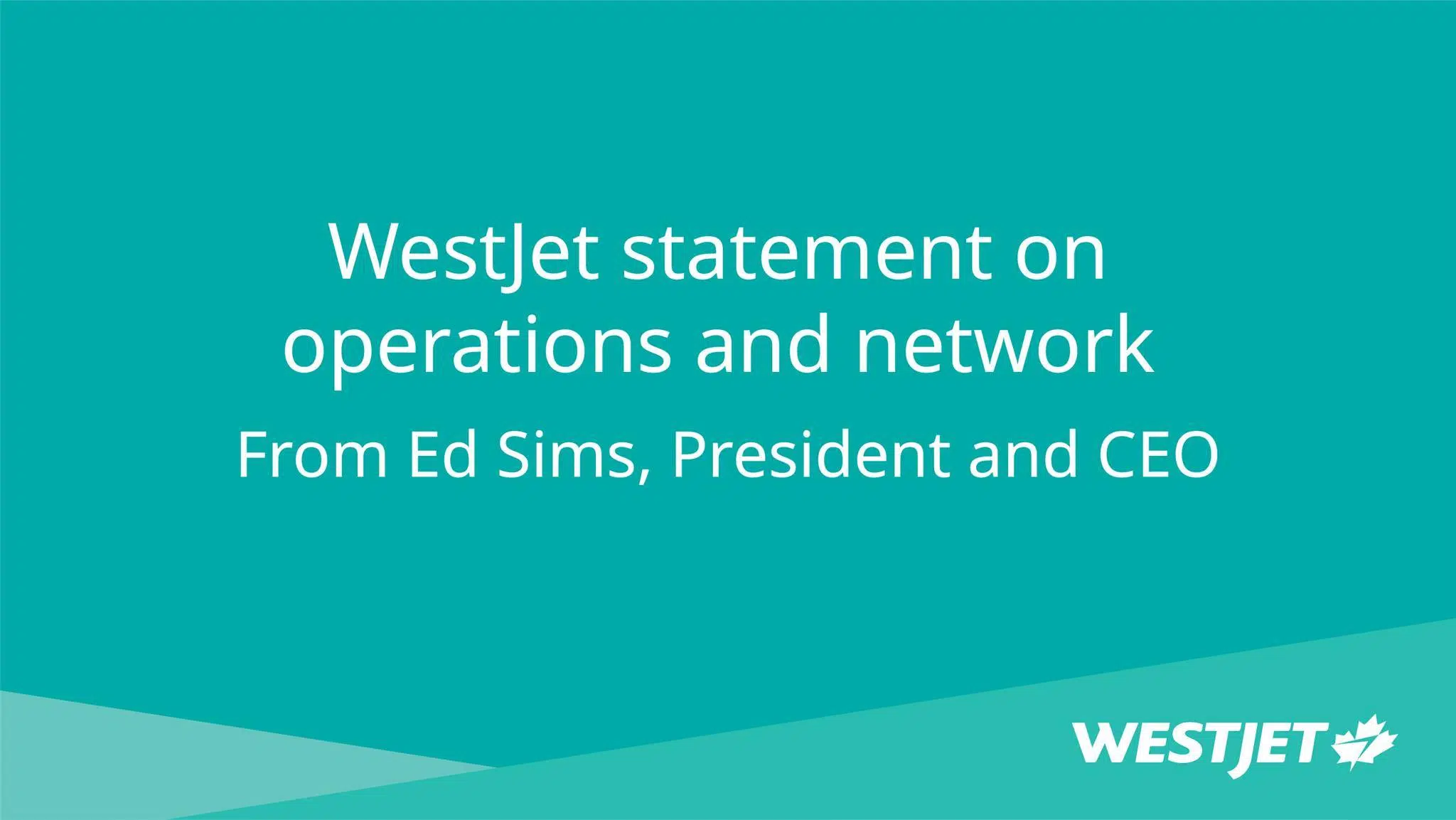 WestJet To Suspend Transborder Flights