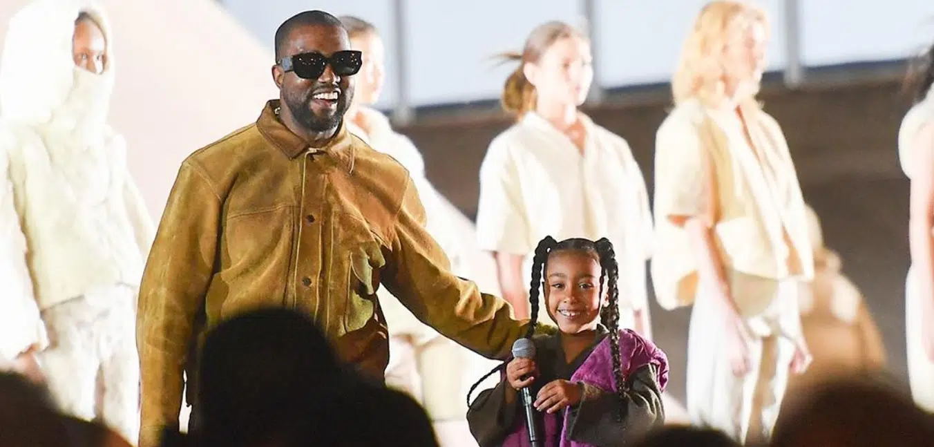 North West Raps at Yeezy Fashion Show