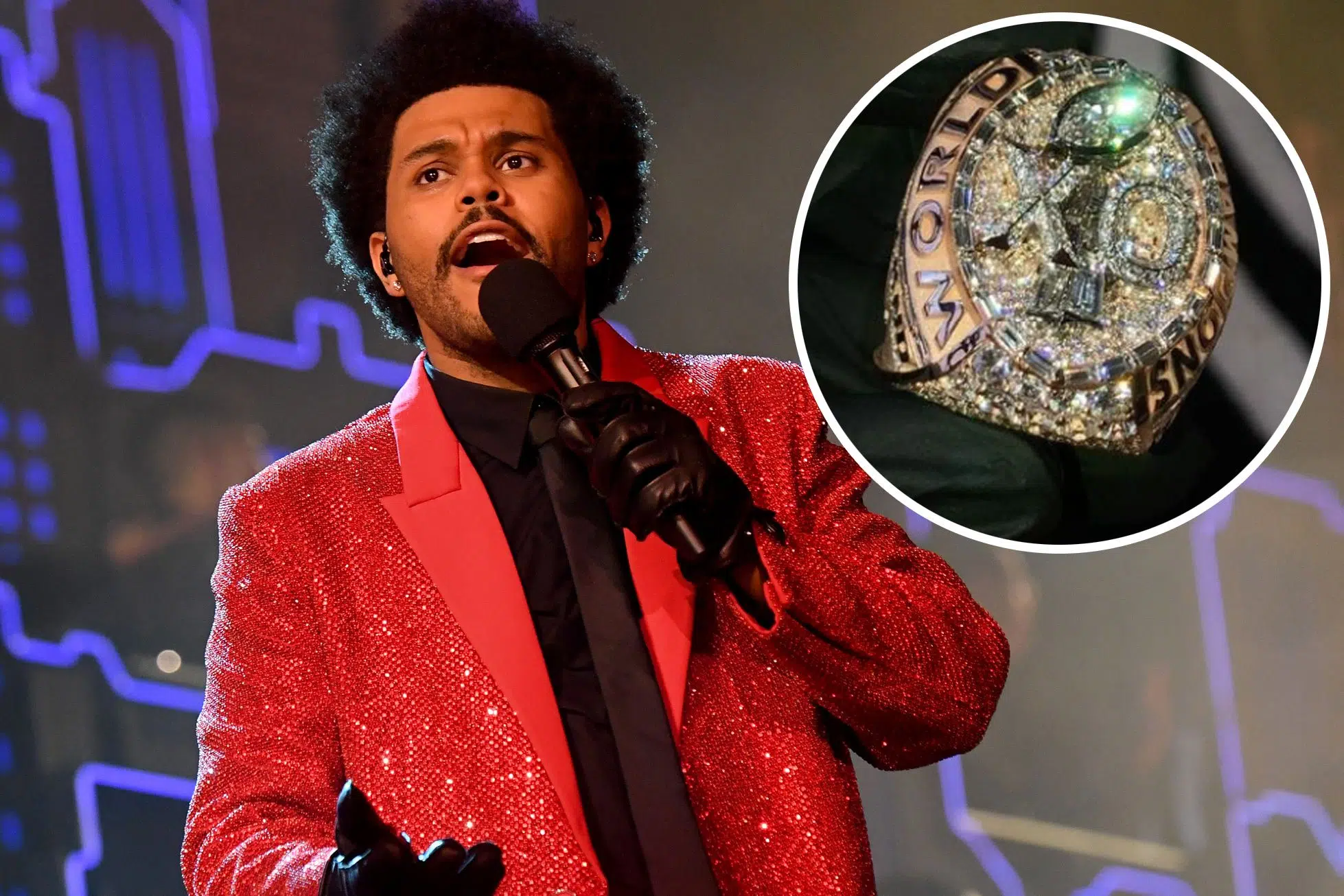 The Weeknd Gets Custom Diamond Super Bowl Ring After Halftime Show [PIC]