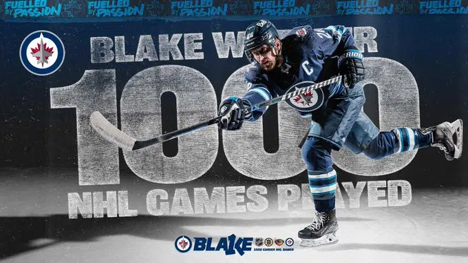 ICYMI: Watch The Jets Tribute To Blake Wheeler Before Game 1000