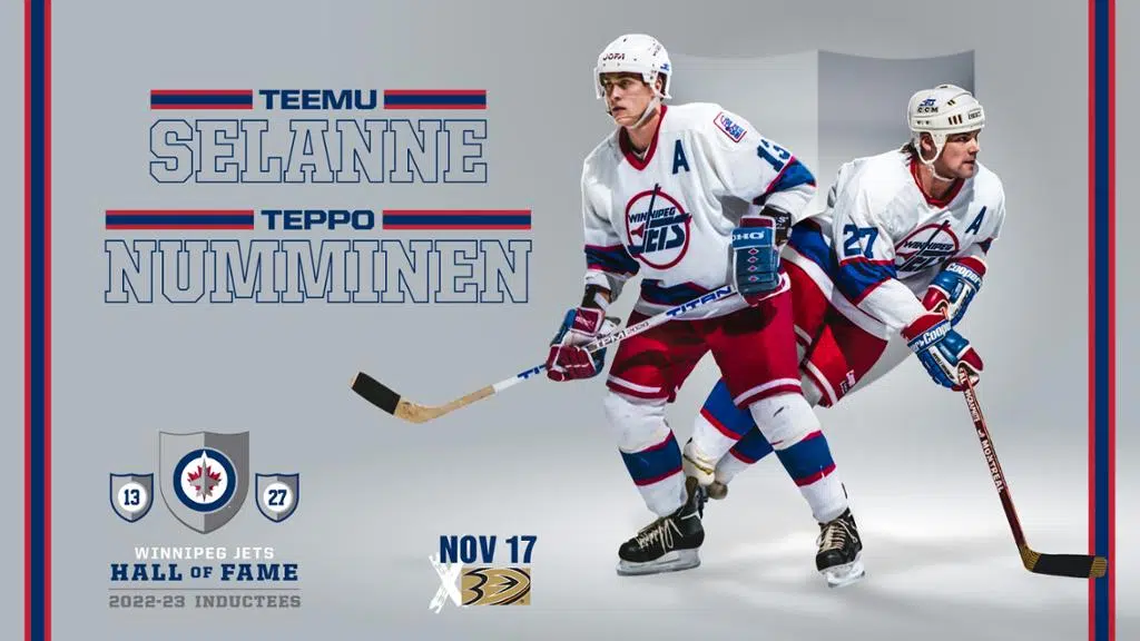 Winnipeg Jets Naming Selanne and Numminen to Their Hall of Fame