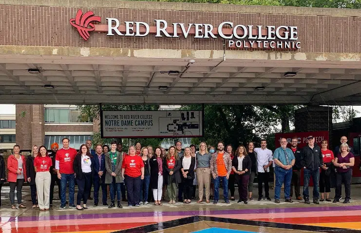 RRC Polytech (Red River College) Has Revealed New Rainbow Walkways in Support of 2SLGBTQIA+