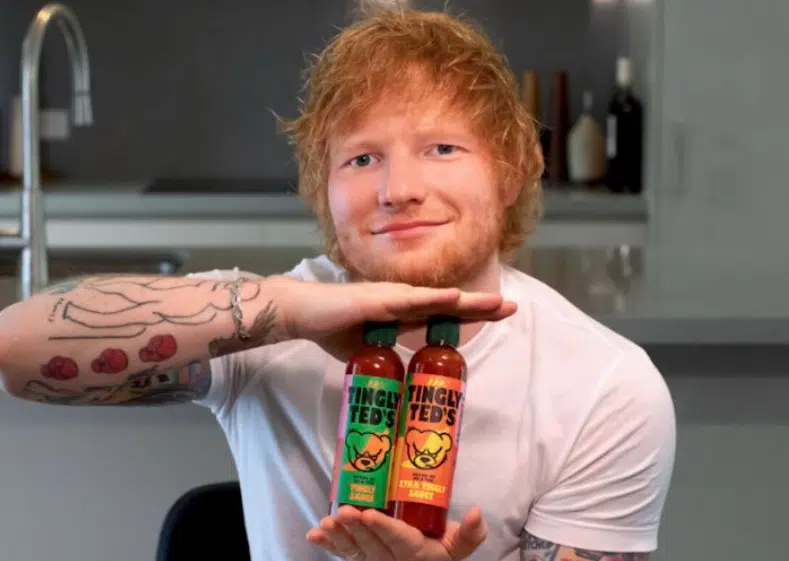 Ed Sheeran Launches His Own Hot Sauce "Tingly Teds"