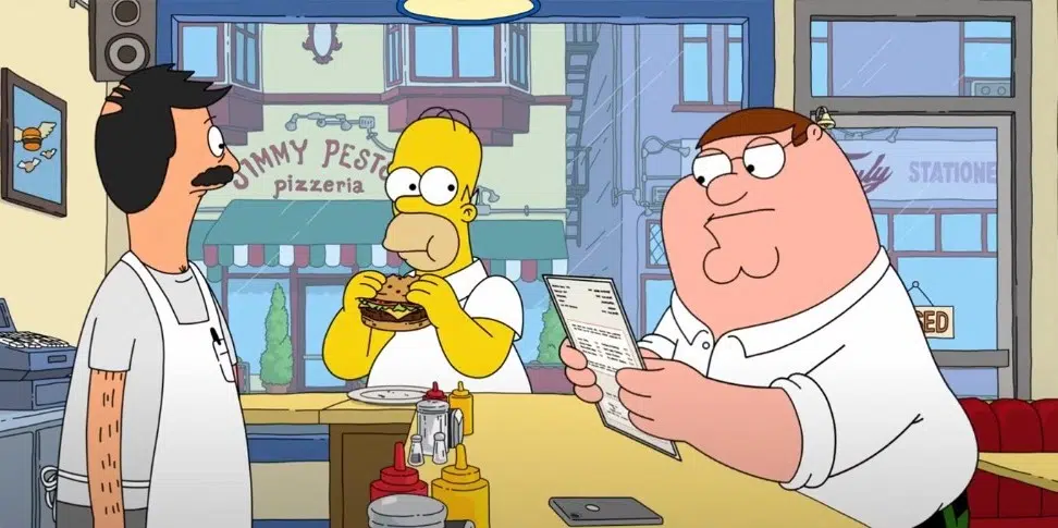 New "Family Guy" Episode will Feature Crossover with "The Simpsons" and "Bobs Burgers"