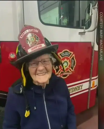 Fire Truck Granny Celebrates Her 91st!