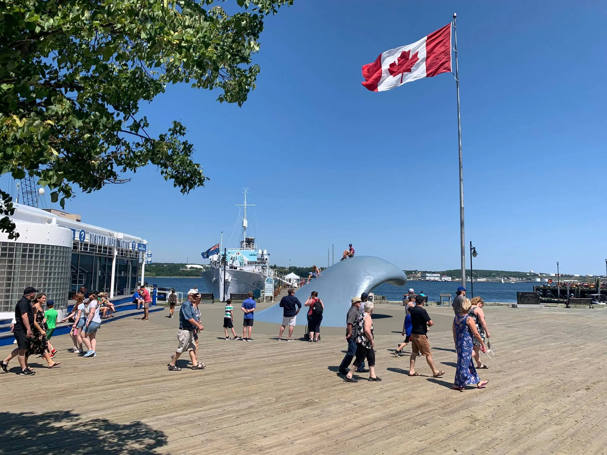 Hot Day On The Halifax Waterfront (VIDEO)