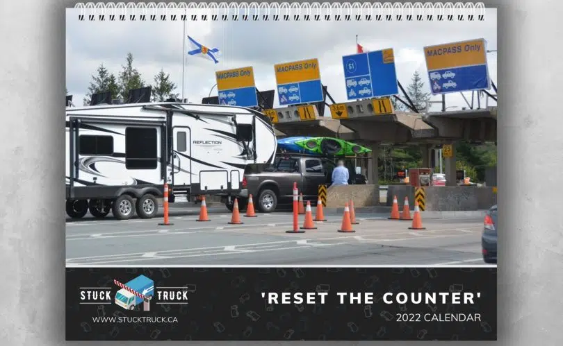 New calendar showcases trucks stuck in Halifax bridge tolls